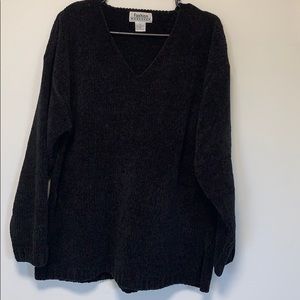 Fuzzy oversized sweater